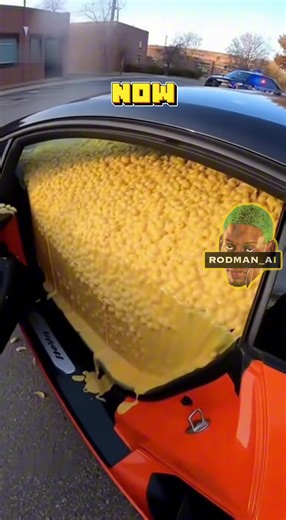 Lamborghini Filled with Mac and Cheese Stopped by Police