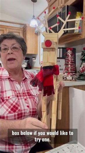 Tumbling Tower Block Reindeer Craft for the Holidays!