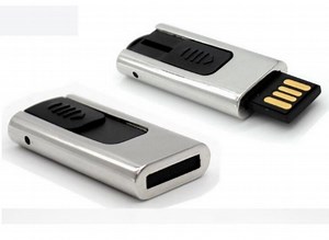 [Hot Item] Custom Swivel Metal Key USB Flash Stick for Free Logo Print