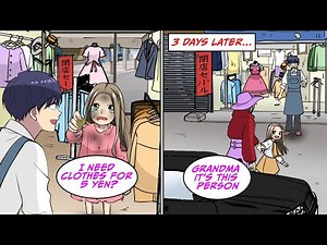 A girl in tattered clothes came to my collapsing store with 5 yen [Manga Dub]