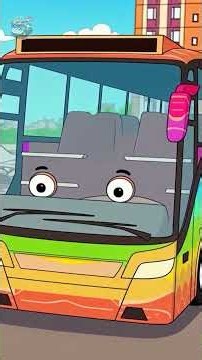 The Wheels on the Bus Go Round and Round #nurseryrhymes #learning #kidstv #vehicles