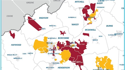 Western NC power outage map update: Thousands without electricity, Duke Energy works to restore