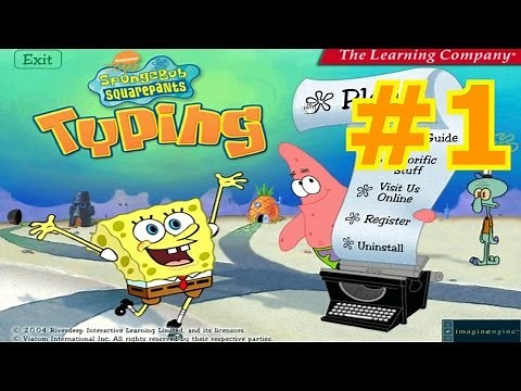 Let's Play SpongeBob SquarePants Teaches Typing Part 1 - All of the Games!