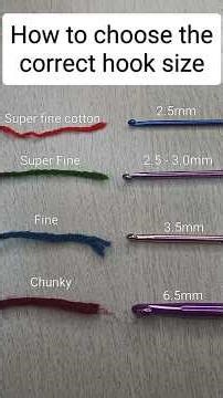 Beginners guide to choose the correct crochet hook #crochet #crochetcrosai #crochethook