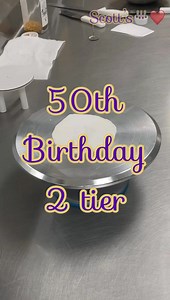 1.2M views · 10K reactions | 50th Birthday 2 tier. Scott’s Cake Love...