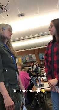 Teacher Awkwardly Stares Down Student