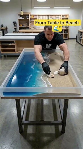 “Mini Beach on Table 🌊 | Creative Civil Model Idea”#heavycivil #engineering #civilengineering