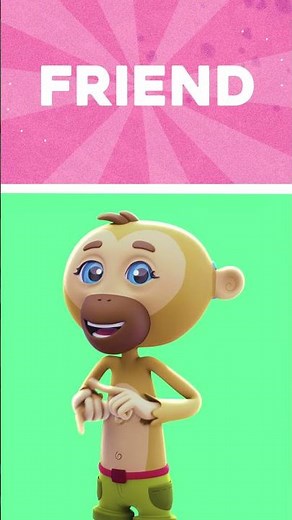 🖐️💞 Learn to Say “FRIEND” in ASL with Gibby! 🤗✨ #LearnASL #SignLanguageForKids #InclusiveLearning