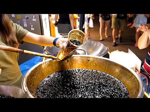 Taiwanese Brown Sugar Bubble Milk Tea - Taiwan street food
