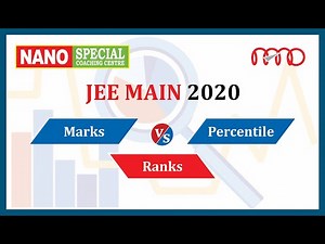 JEE Mains 2020 Marks vs percentile | Percentile vs ranks in Main | NTA scores for 100, 99 percentile