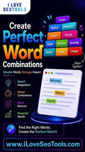 Word Combiner – Free Online Word Combination Tool
