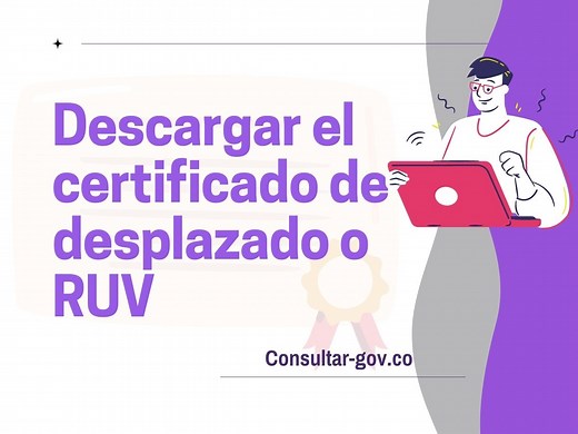 Descargar el certificado de desplazado o RUV ➡️ 2026