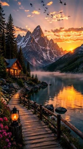 Beautiful Sunset Mountain Wallpaper 4K | Download More HD Wallpapers – Join Telegram! #shorts #short