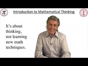 Introduction to Mathematical Thinking 1 0 Lecture 0 Welcome 921