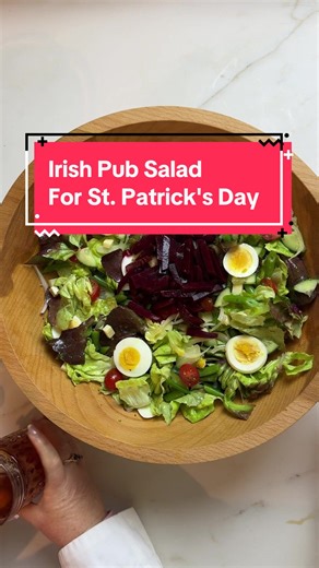 Skip the greasy pub food — the pub salad is where the magic happens. 🍀 This hearty American pub salad has crisp green beans, sharp cheddar, pickled beets, and a punchy Dijon-tarragon dressing. And the secret? Add the beets at the end so you don't turn everything pink. #TheSaladLab #PubSalad #StPatricksDayFood #SaladRecipe #lovestory