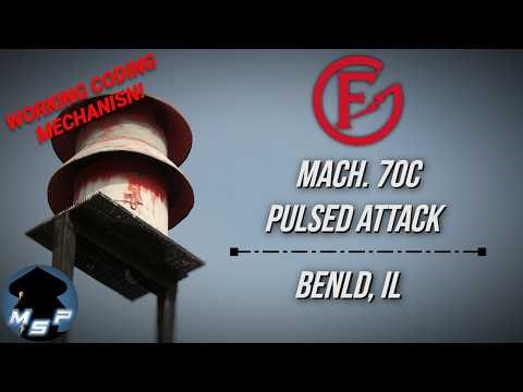 Federal Electric Mach. 7OC Tornado Siren Test | Full Pulsed Attack | Benld, IL
