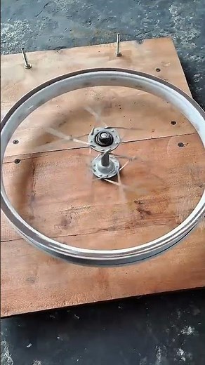installing bicycle wheel with center bolt #bicycle #repair