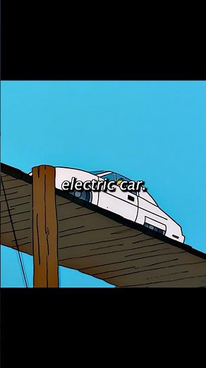 The Simpsons got an electric car...😳