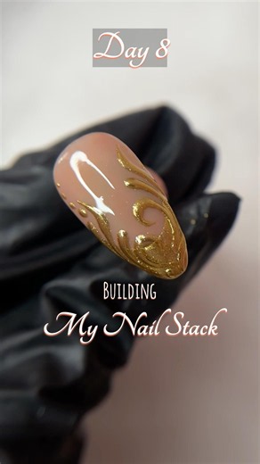 Chrome art | Day 8 of building my Nail Stack | #chromenails #jwellerynails #naildesign