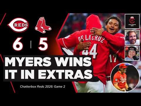 Cincinnati Reds WALK OFF Boston Red Sox for FIRST WIN of 2026 | Chatterbox Podcast, MLB Highlights