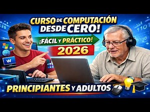 curso de computacion desde cero para adultos y principiantes 2026 PASO A PASO