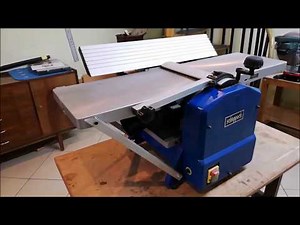 Grubościówko - wyrówniarka Scheppach Hms 1070 - fabrycznie wadliwie ustawione blaty strugarki