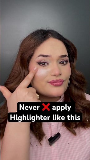 How to apply highlighter for beginners | more glow less chunky ness