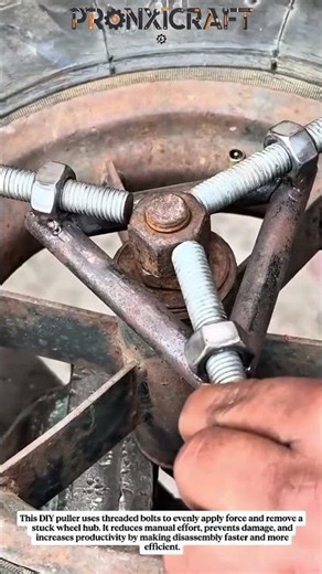 DIY Wheel Hub Puller Tool | Simple Bolt Trick That Saves Time!
