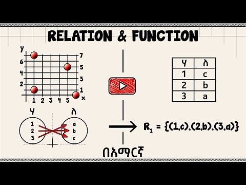 Unit-1 Relation and Function በአማርኛ | Math in Amharic
