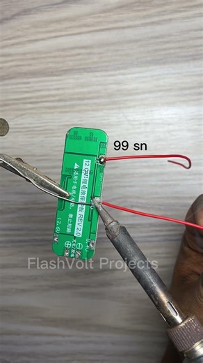 63 solder wire, high purity solder joints, bright and firm #soldersolder #soldering #solderingiron