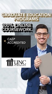 Complete your graduate or postgraduate program online in as few as 12-14 months! Pick your start date. No GRE is required. | UNC Pembroke | Facebook