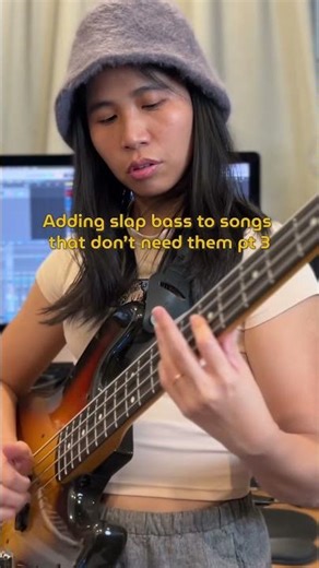 Adding slap bass to songs that don’t need them pt 3 #bassboosted #shorts
