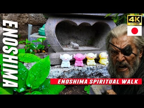 Japan travel / Enoshima Walk Mizuzo Temple & Suwa Shrine / 4K 60fps UHD / Relaxing Piano + Ambience