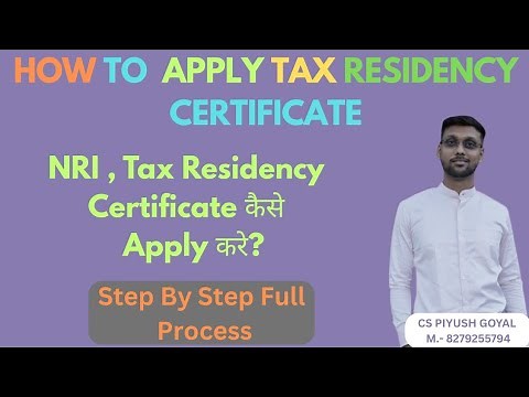 Tax Residency Certificate : A Complete Application Guide | Unlock DTAA Benefits: How to Get Your TRC
