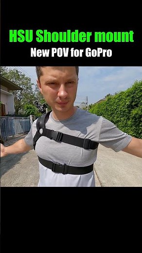 Shoulder POV mount for GoPro