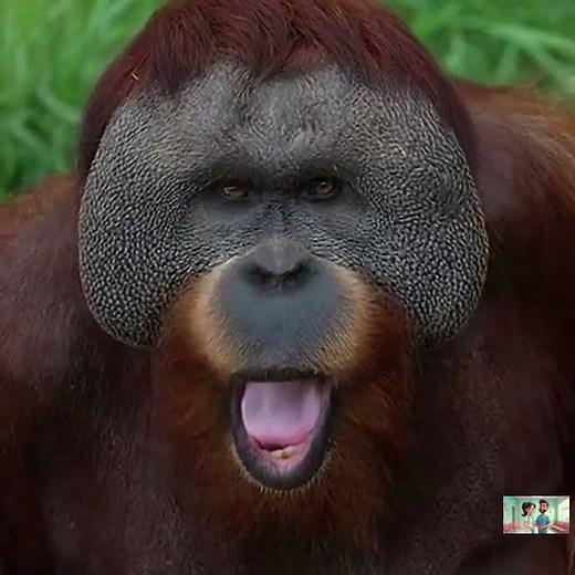 Orangutan sound - Animals Sounds #shots #animalsounds #orangutan