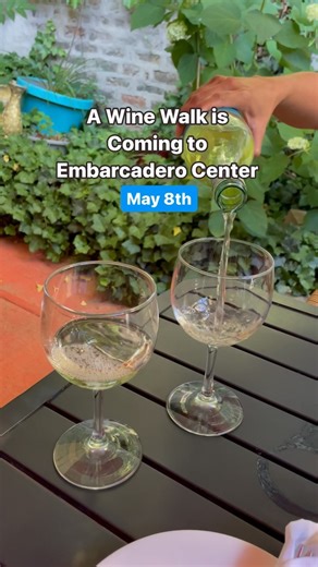 Who’s down for a wine tasting? Grab your tickets to the 5th Annual Embarcadero Center Wine Walk on 5/8. It’s the perfect way to celebrate spring and includes:🍷 Wine samples from local wineries ❤️Proceeds from ticket sales are donated to Sonoma County Fire Relief! Get tickets and learn more at the link in our bio @sfbucketlist ⬅️ *Must be 21 years or older to attend. #embarcaderocenter #partner #sf | San Francisco Bucket List
