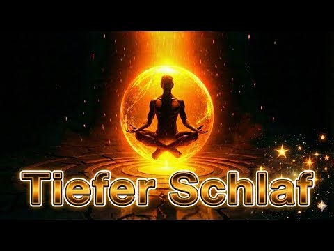 TIEFSCHLAF 417 Hz Solfeggio | Anti-Stress Piano Musik mit Delta-Wellen und Regen