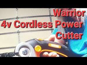 Harbor Freight Warrior 4v Cordless Power Cutter used on Cardboard Box Review