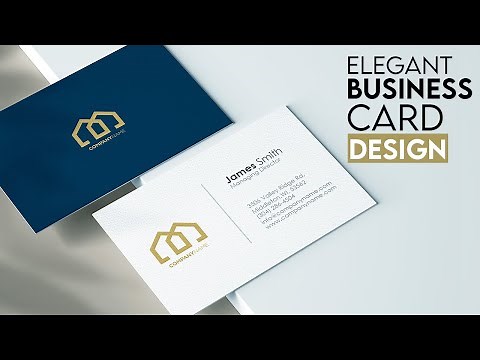 Simple and Elegant Business Card Design - Adobe Photoshop