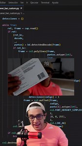 Crea un lector de código de barras con python. #python #programacion #aprendeprogramacion #opencv #ComputerVision | Pildoras de programación