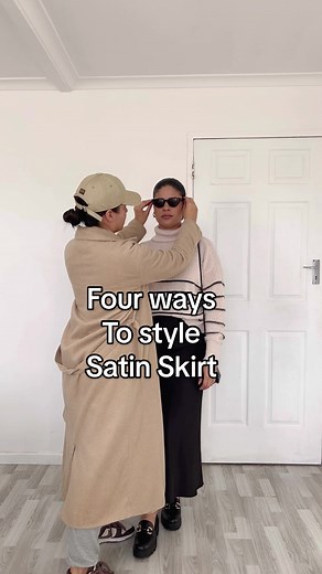 Four Ways to Style Satin Skirt | Fashion and Style Tips