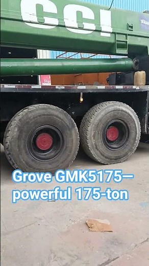 Grove GMK5175—a powerful 175-ton (USt) all-terrain mobile crane, heavy-duty structure.
