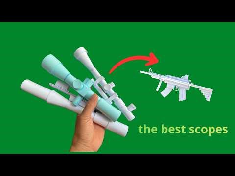 HOW TO MAKE A PAPER SCOPE FOR TOY RIFLE | DIY SNIPER SCOPE TUTORIAL