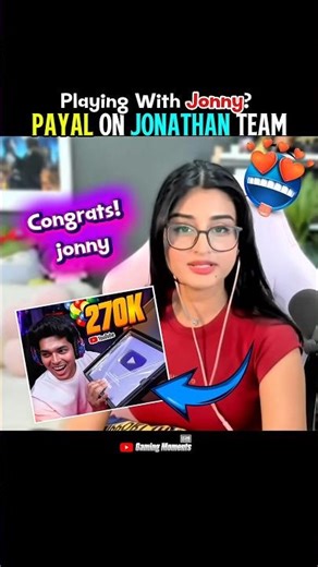 Payal Gaming On Jonathan #jonathan #payalgaming #bgmi