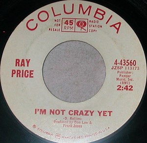 Ray Price - I'm Not Crazy Yet