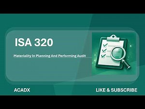 ISA 320 Materiality Explained (Planning & Performing an Audit) | ACCA AA/AAA
