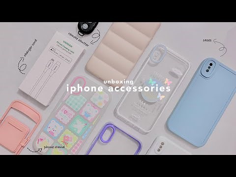 unboxing iphone xs max accessories ☁️ | cute cases & more