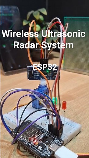 Wireless Mini Radar📡 using ESP32 and Ultrasonic Sensor 🚀#diy #shorts #project #coding #radar #esp32