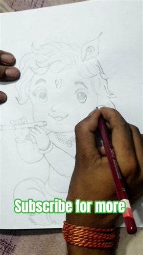 #Beautiful# Lord #Krishna #Sketch #art #drawingkrishna #lordkrishna #sketch #shreekrishna#shortvideo